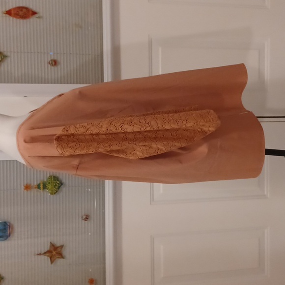 4/$60 New Pink Blouse With Lace Half-Sleeves - Size XL - Picture 3 of 6